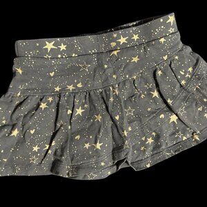 Jumping Beans Toddler Girl 2T Skort Grey /w Gold Stars